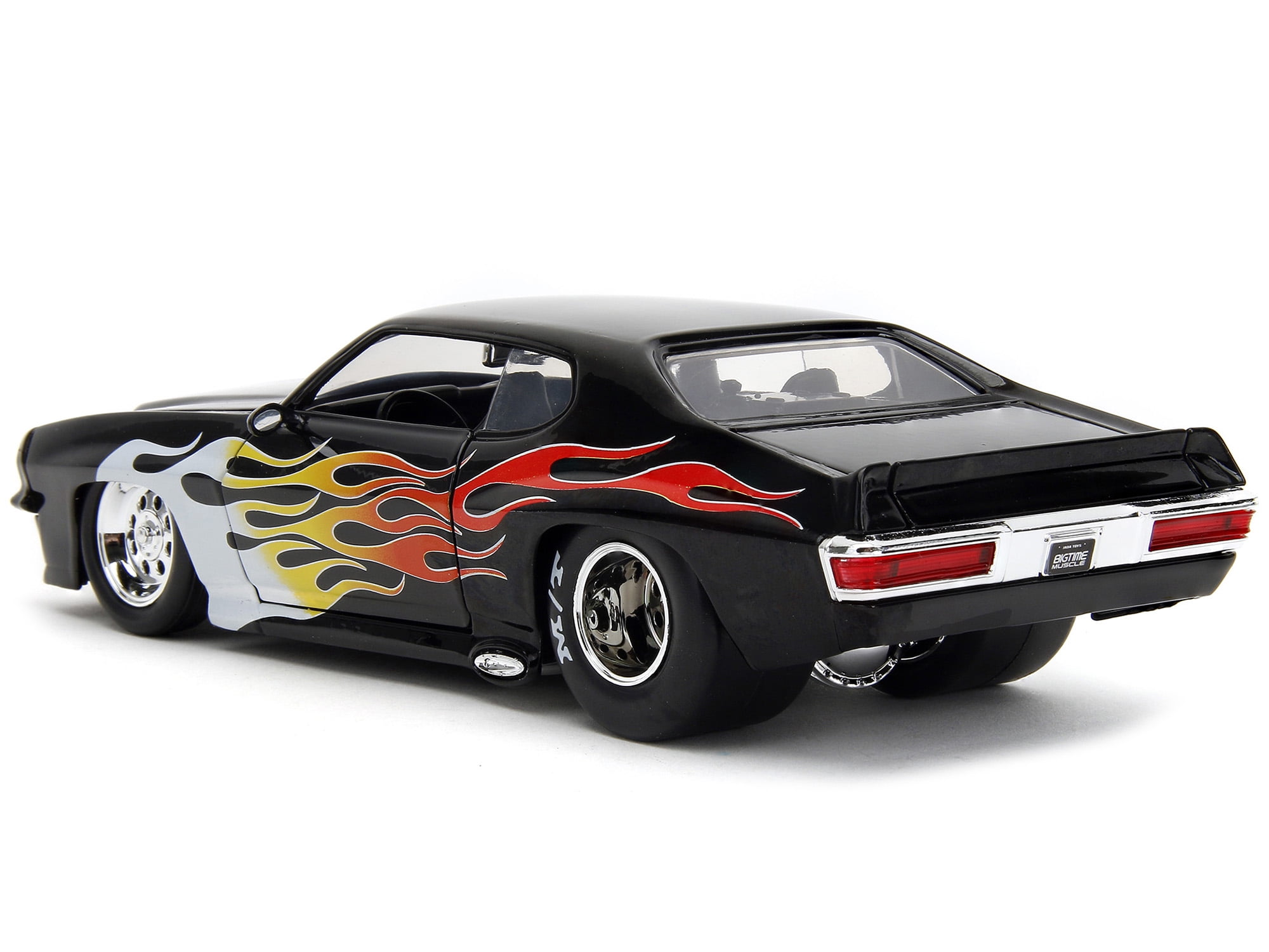 1971 Pontiac GTO Black with Flame Graphics 