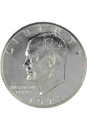 1971 S Eisenhower Dollar Choice Proof 40% Silver IKE $1 US Coin Collectible