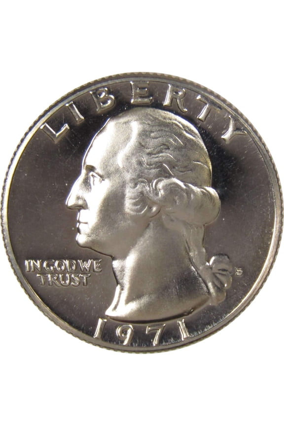 1971 S Washington Quarter Choice Proof 25c US Coin Collectible
