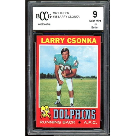 1971 Topps #45 Larry Csonka Card