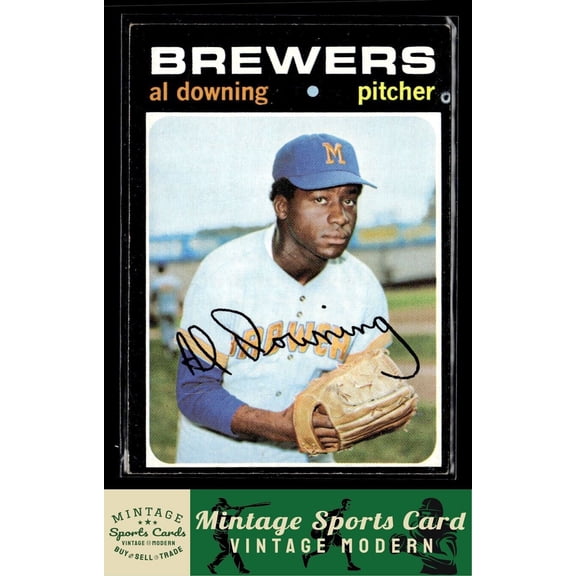1971 Topps Al Downing Milwaukee Brewers #182 Baseball Card