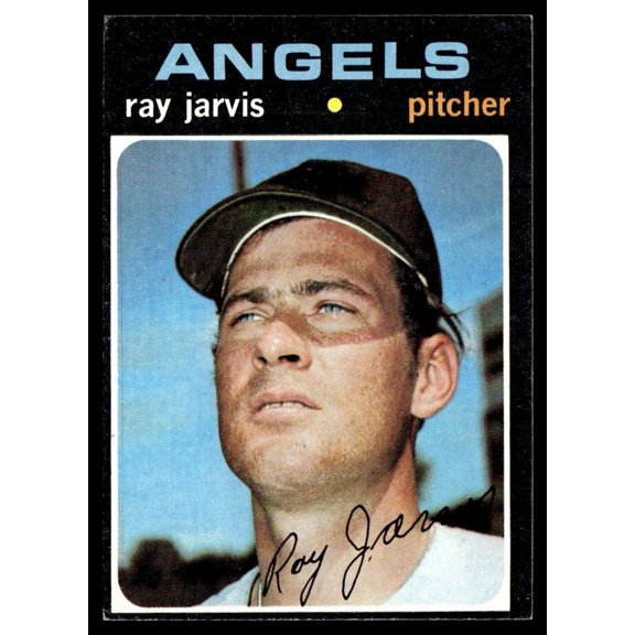 1971 Topps Baseball Card Ray Jarvis California Angels #526 Excellent