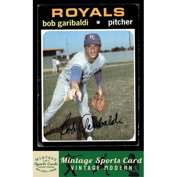 1971 Topps Bob Garibaldi #701 Kansas City Royals Baseball Card