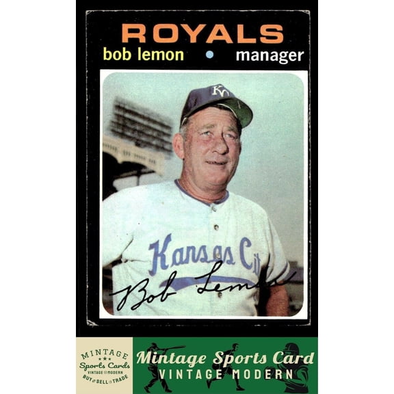 1971 Topps Bob Lemon #91 Kansas City Royals Baseball Card