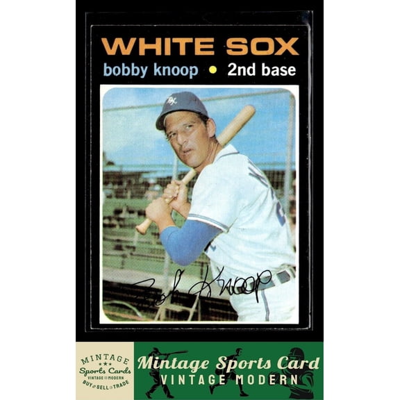 1971 Topps 506 Bobby Knoop Chicago White Sox Baseball Card