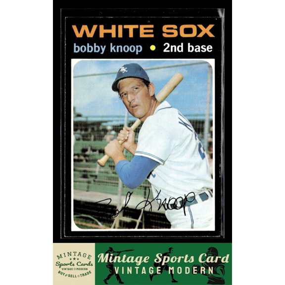 1971 Topps 506 Bobby Knoop Chicago White Sox Baseball Card