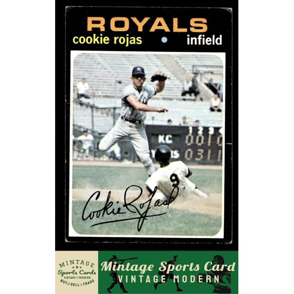 1971 Topps Cookie Rojas 118 Kansas City Royals Baseball Card