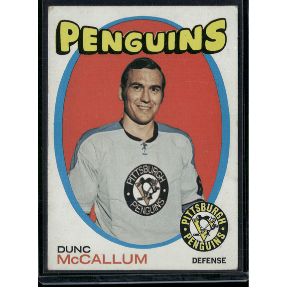 1971 Topps DUNC MCCALLUM #132 Light Scratches Indents