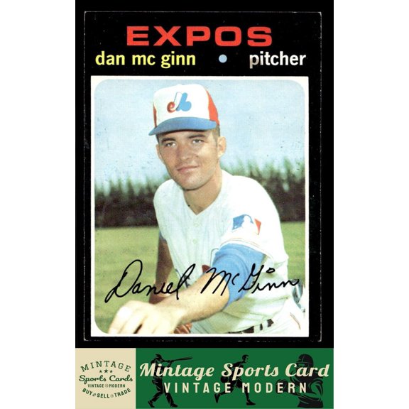 1971 Topps Dan McGinn #21 Montreal Expos Baseball Card