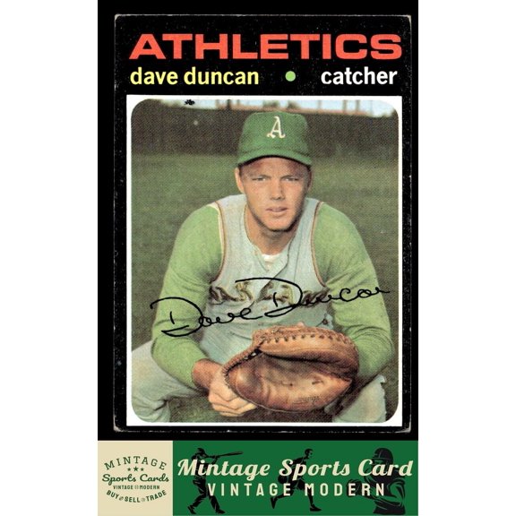 1971 Topps Dave Duncan #178 Oakland Athletics Baseball Card