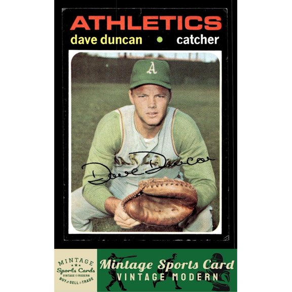 1971 Topps Dave Duncan Oakland Athletics #178 Baseball Card