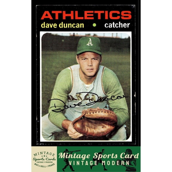 1971 Topps Dave Duncan #178 Oakland Athletics Baseball Card