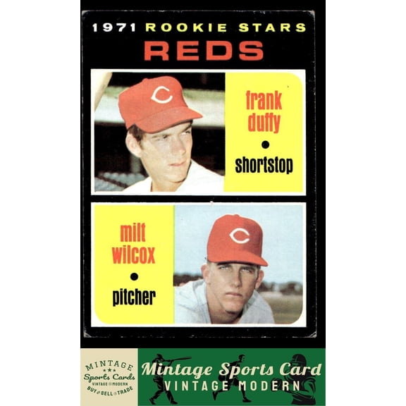 1971 Topps Frank Duffy Milt Wilcox #164 RC Cincinnati Reds Baseball Card