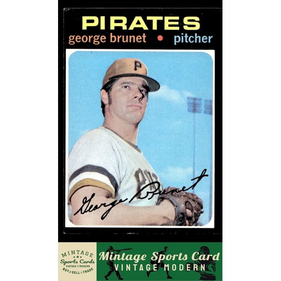 1971 Topps George Brunet Pittsburgh Pirates #73 Baseball Card