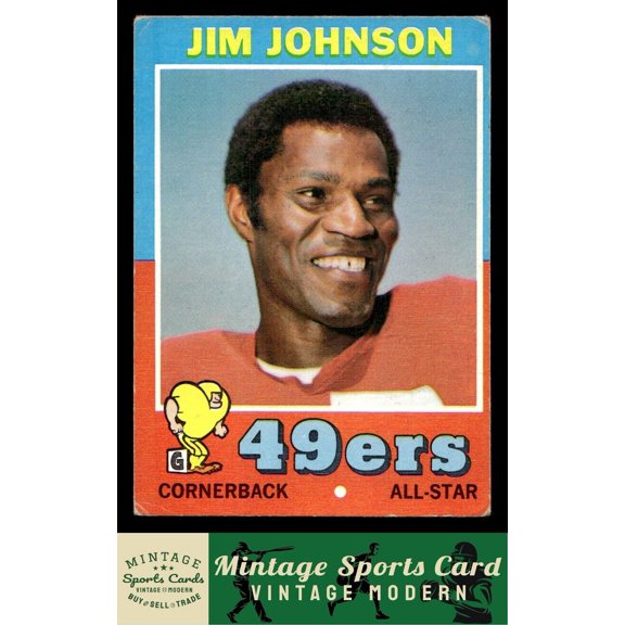 1971 Topps Jim Johnson #24 San Francisco 49ers Football Card