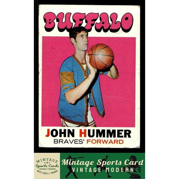 1971 Topps John Hummer #125 DP Buffalo Braves Low Grade Filler Basketball Card