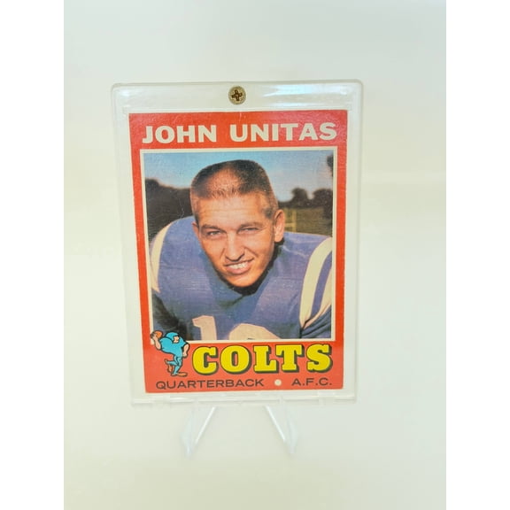 1971 Topps John Unitas #1 Baltimore Colts Football Card