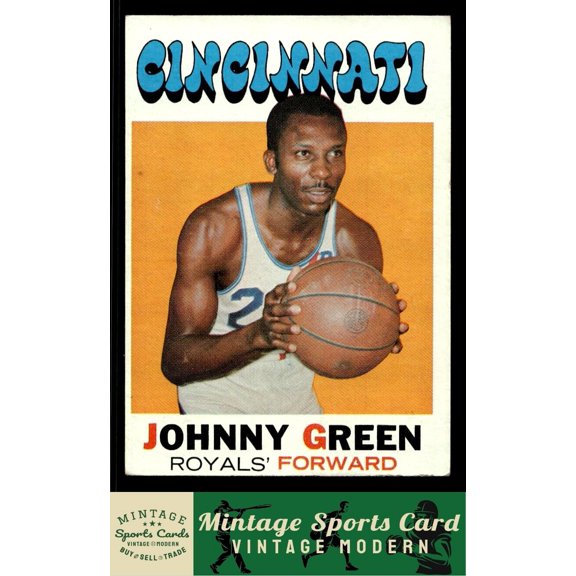 1971 Topps Cincinnati Royals Johnny Green #86 Basketball Card