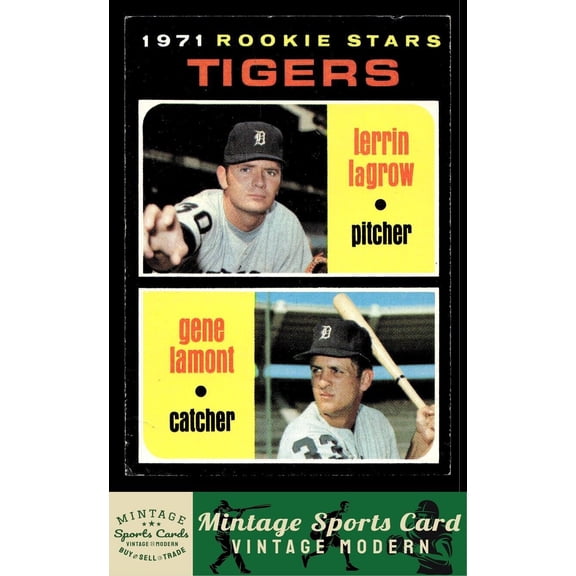 1971 Topps Tigers 1971 Rookie Stars (Lerrin LaGrow / Gene Lamont) #39 RC