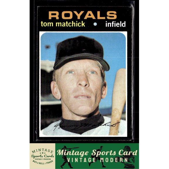 1971 Topps Tom Matchick #321 Kansas City Royals Baseball Card