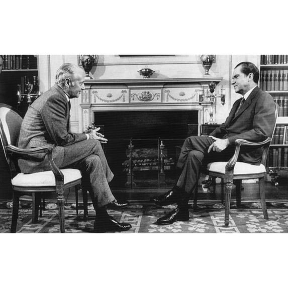 1971 Us Presidency. Abc Commentator Howard K. Smith Interviewing President Richard Nixon History