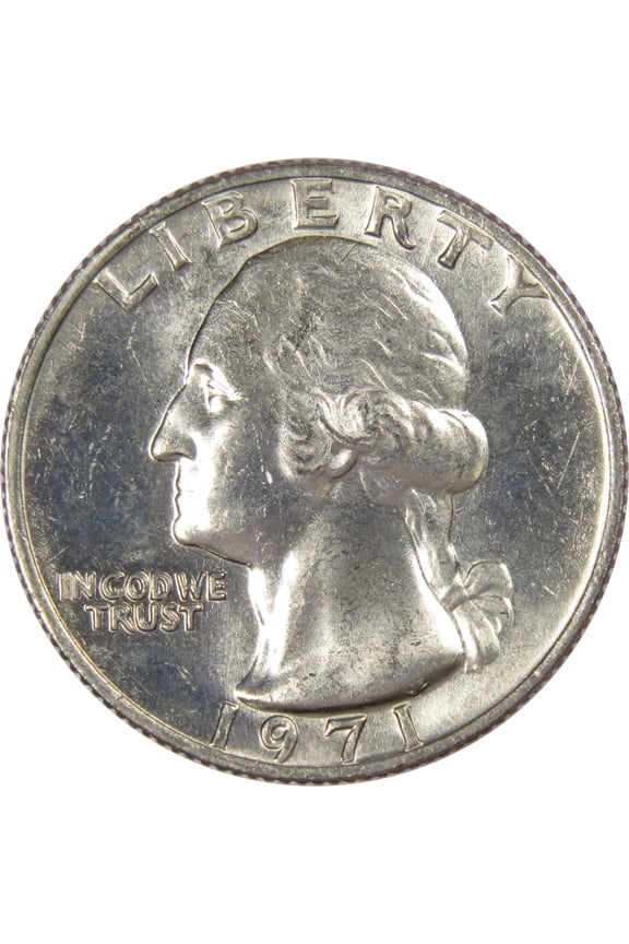 1971 Washington Quarter BU Uncirculated Mint State 25c US Coin Collectible