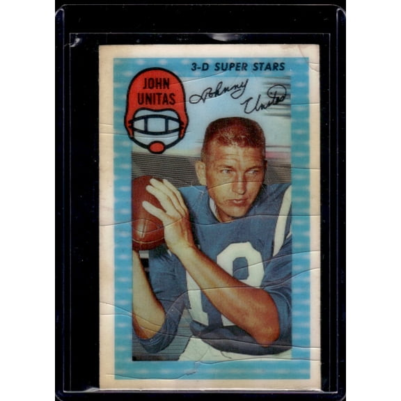 1971 Xograph 3-D Super Stars John Unitas #28