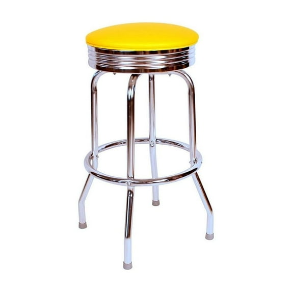 19715- Floridian Swivel Bar Stool-Color:Yellow,Height:30