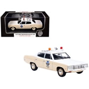 1972 AMC Matador Police Car Phoenix Police Department White and Beige 1/43 Diecast Model by Iconic Replicas