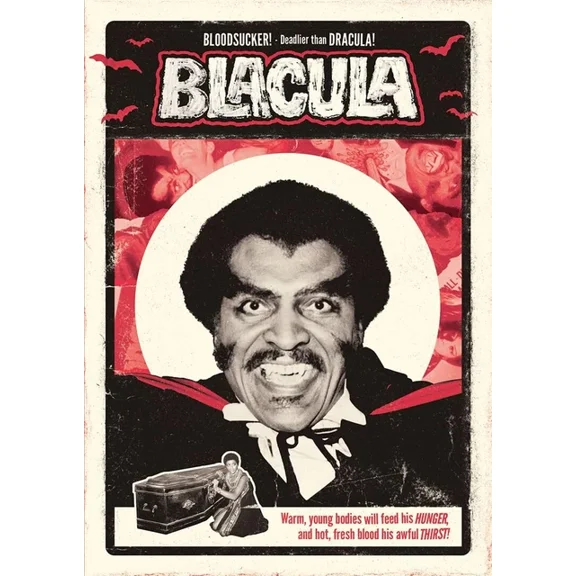 1972 Blacula Movie Poster Print William Marshall Vonetta Mcgee Horror UNFRAMED PAPER POSTER