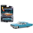 thumbnail image 1 of 1972 Cadillac Coupe DeVille Custom Light Blue Metallic with White Interior and Graphics 1/64 Diecast Model Car by Greenlight, 1 of 3