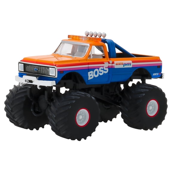 1972 Chevrolet K-10 Monster Truck "AM/PM Boss" "Kings of Crunch" Series 3 1/64 Diecast Model Car by Greenlight
