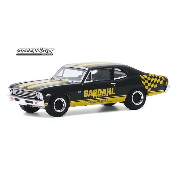 1972 Chevy Nova, Bardahl - Greenlight 41110/48 - 1/64 scale Diecast Model Toy Car