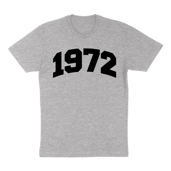 1972 College Style Shirt Unisex Small Grey