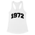 thumbnail image 1 of 1972 College Style Tank Top Fitted Racerback Women's Large White, 1 of 5