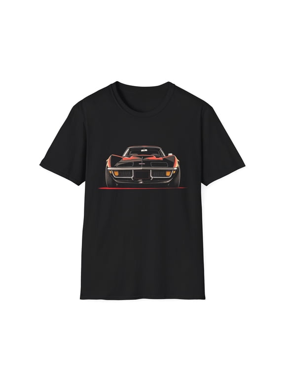 1972 Corvette Stingray T-Shirt Classic C3 Front View Muscle Car Graphic Tee