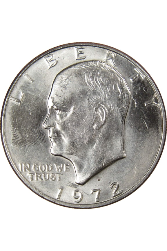 1972 D Eisenhower Dollar BU Uncirculated Mint State Clad IKE $1 US Coin