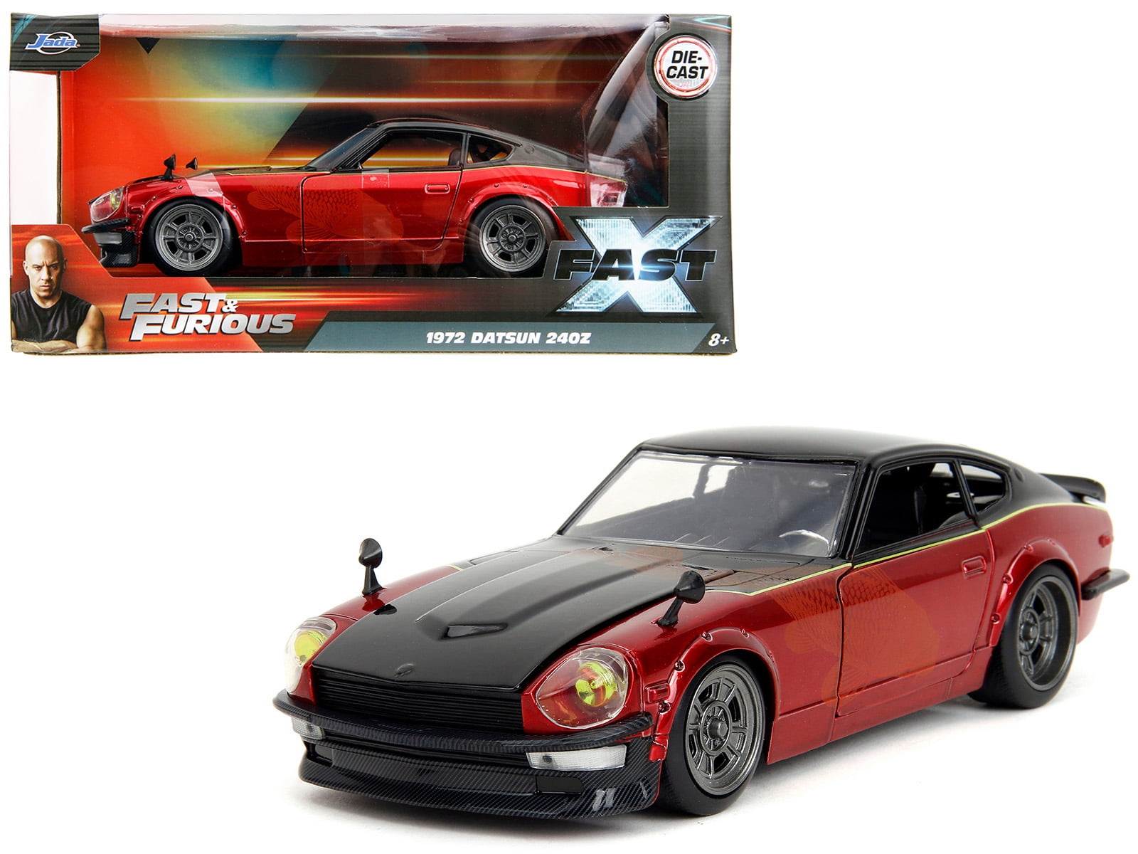 1972 Datsun 240Z Black and Red Metallic with Graphics 1972 Datsun 240Z Black and Red Metallic with Graphics