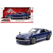 1972 Datsun 240Z Blue with White Stripes "JDM Tuners" Series 1/24 Diecast Model Car by Jada