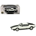 thumbnail image 1 of 1972 De Tomaso Pantera White and Black 1/64 Diecast Model Car by Paragon, 1 of 6