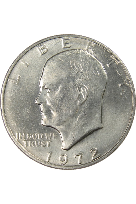 1972 Eisenhower Dollar BU Uncirculated Mint State Clad IKE $1 US Coin