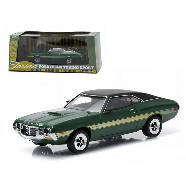 特価商品  1972 Ford Stripes Yellow with Green Sport Torino Gran 乗用車
