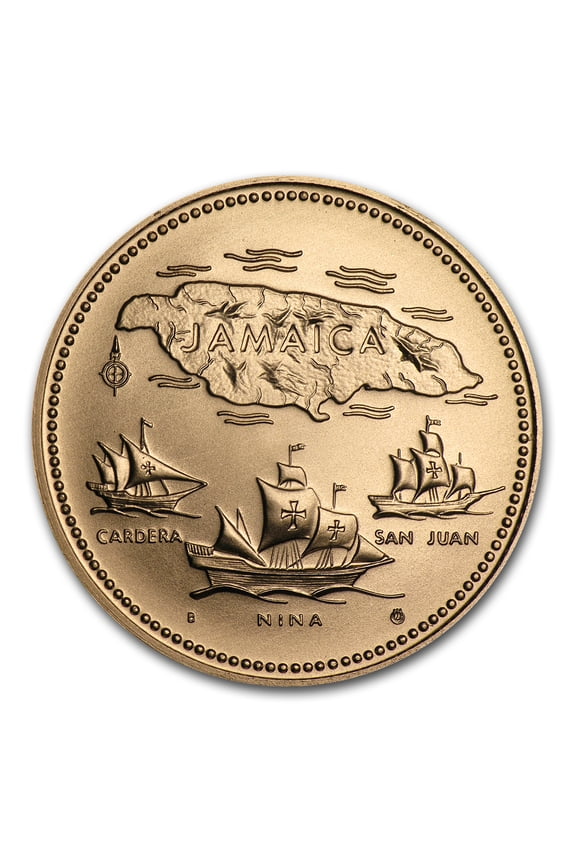 1972 Jamaica Gold 20 Dollars 10th Anniv of Independence BU