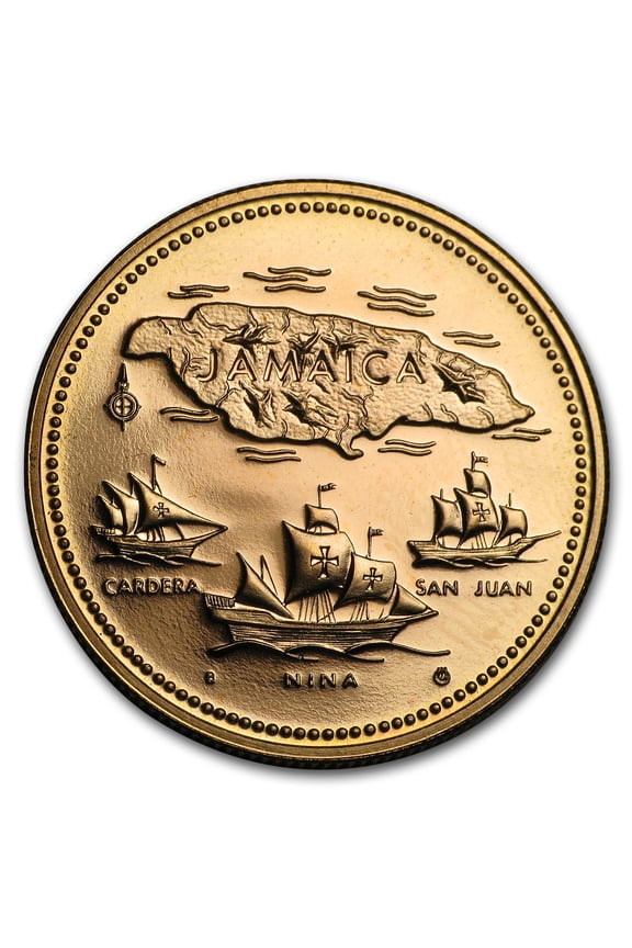 1972 Jamaica Proof Gold 20 Dollars 10th Anniv of Independence