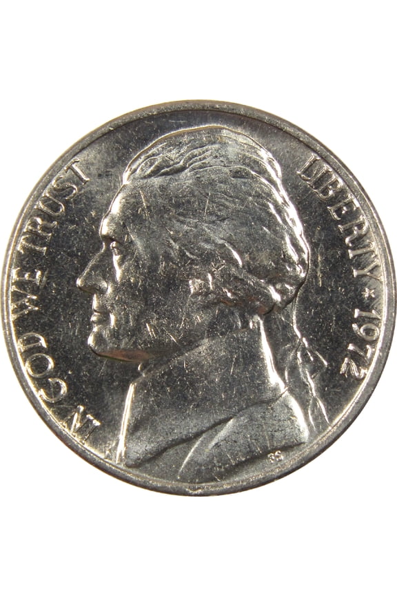 1972 Jefferson Nickel BU Uncirculated 5c Coin