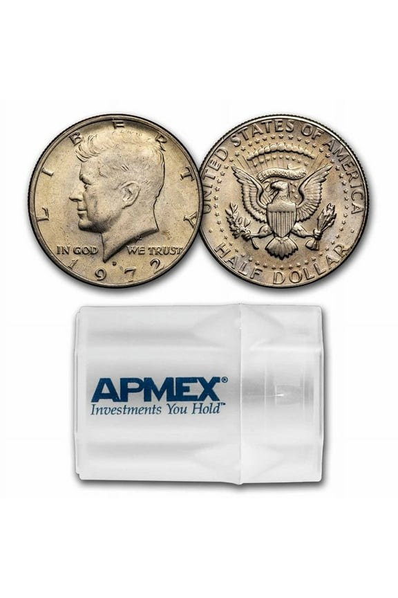 1972 Kennedy Half Dollar 20-Coin Roll BU