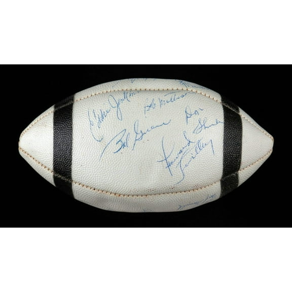 1972 Miami Dolphins Super Bowl Champs Team Signed Vintage Football JSA COA
