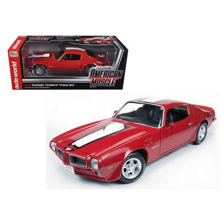 1972 Pontiac Firebird Trans Am 1/24 Diecast Model Car White