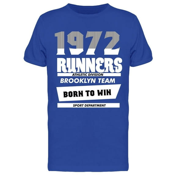 1972 Runners Born To Win T-Shirt Men -Image by Shutterstock, Male 3X-Large