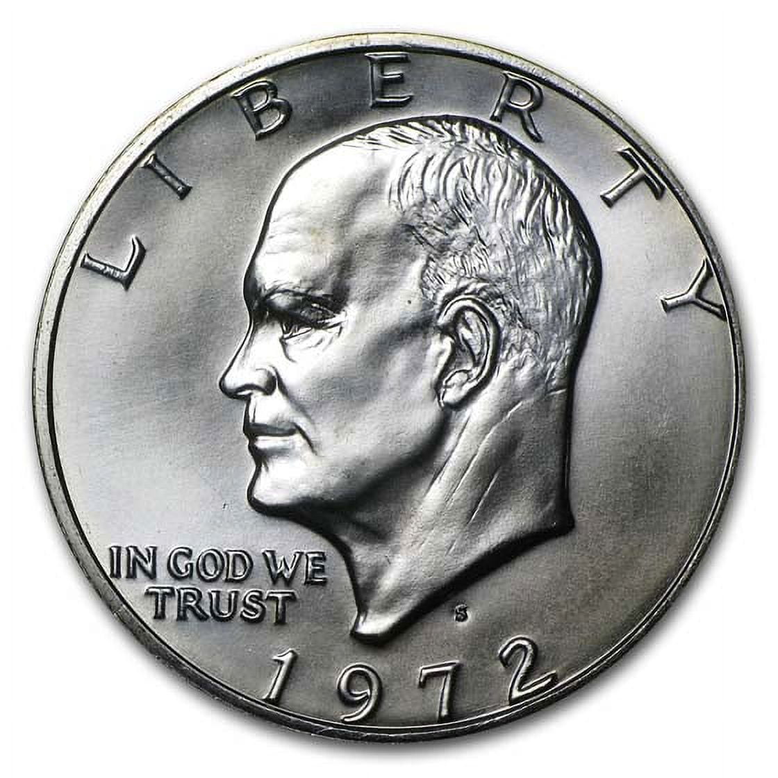 1972-S 40% Silver US Eisenhower Dollar BU Coin - Walmart.com